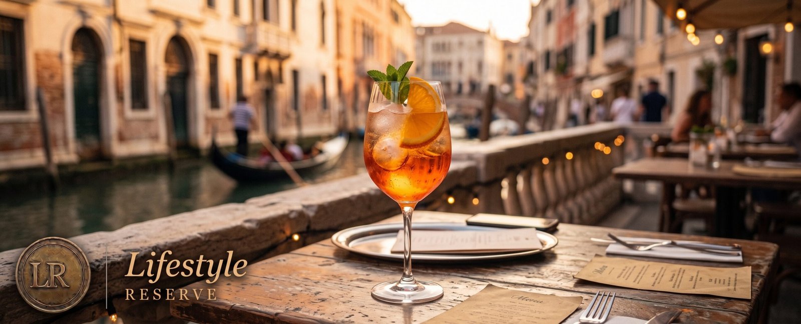 Aperol Spritz ao entardecer