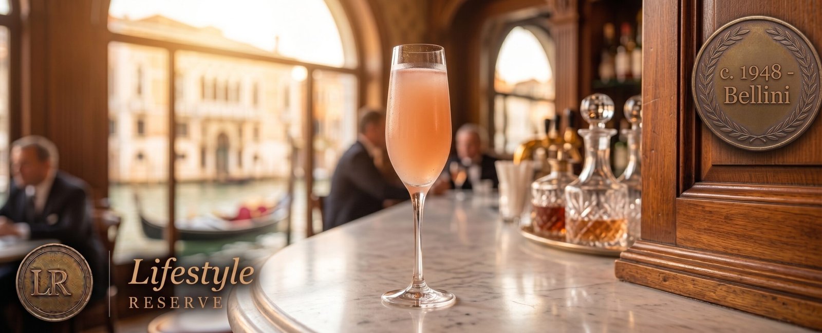 Capa de Bellini — imagem editorial do coquetel