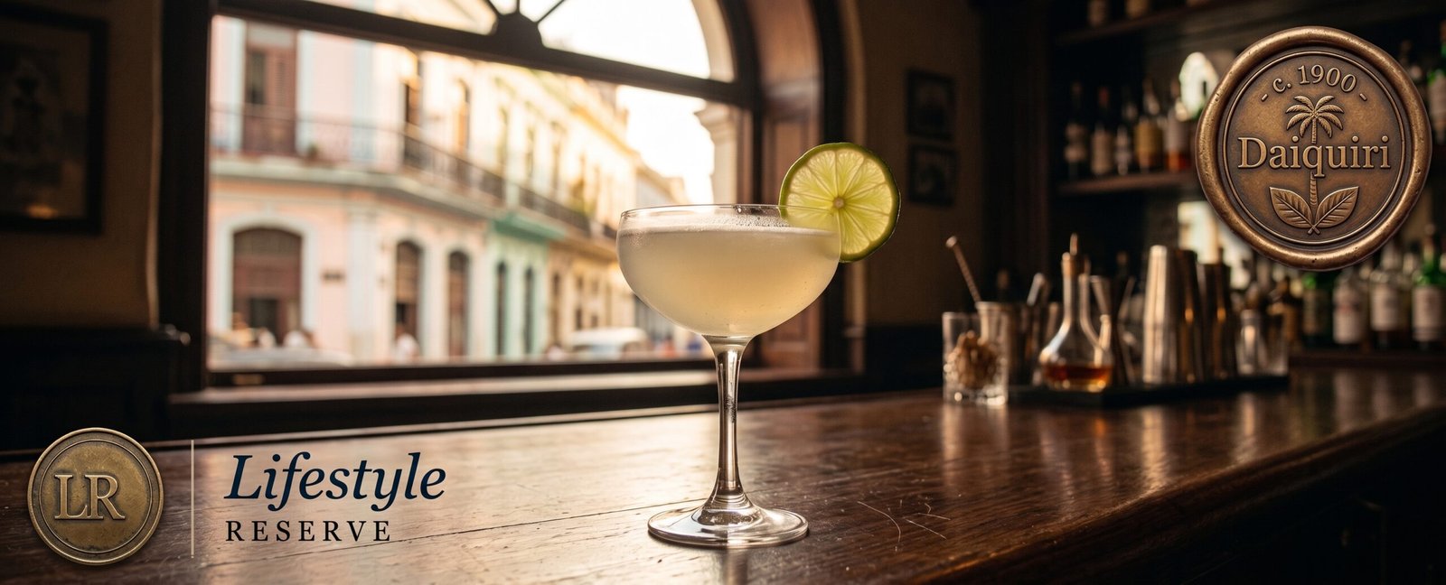 Capa de Daiquiri Clássico — imagem editorial do coquetel