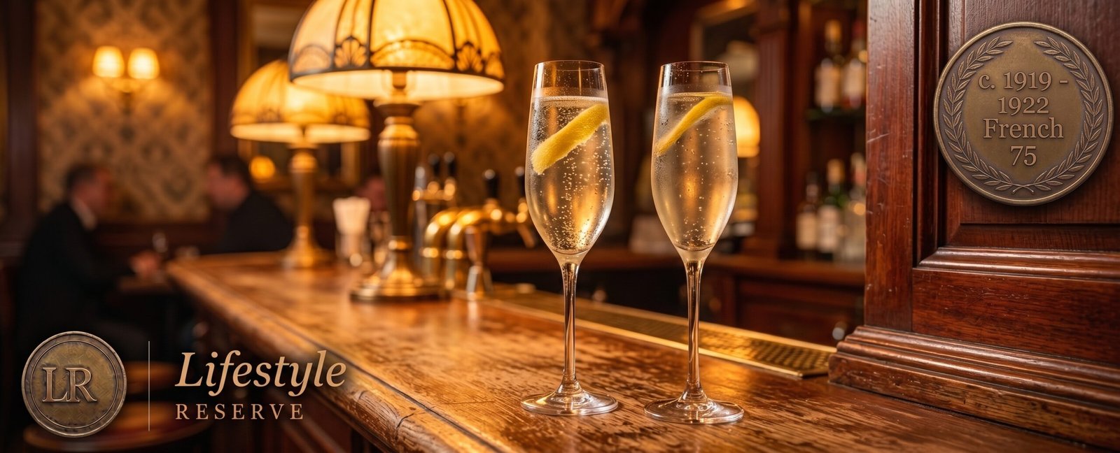 Capa de French 75 — imagem editorial do coquetel