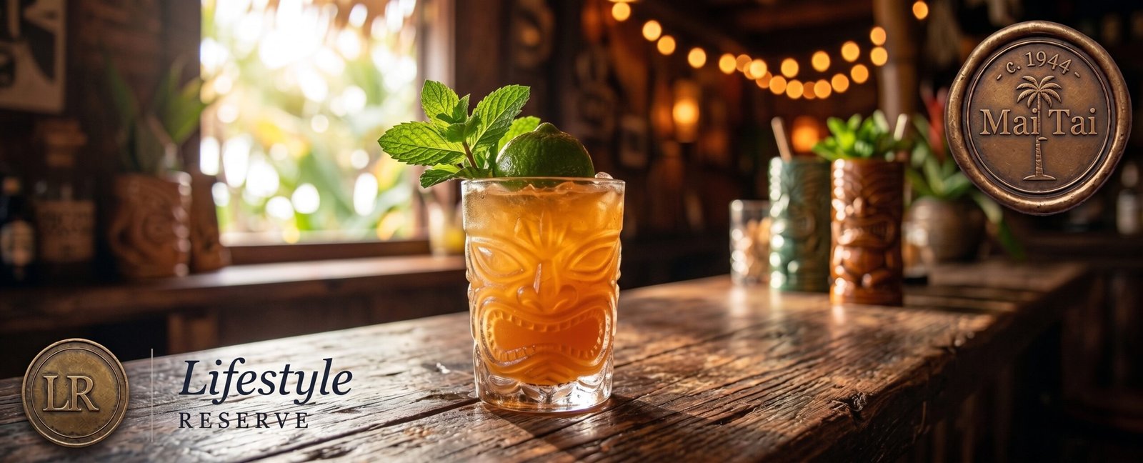 Capa de Mai Tai — imagem editorial do coquetel