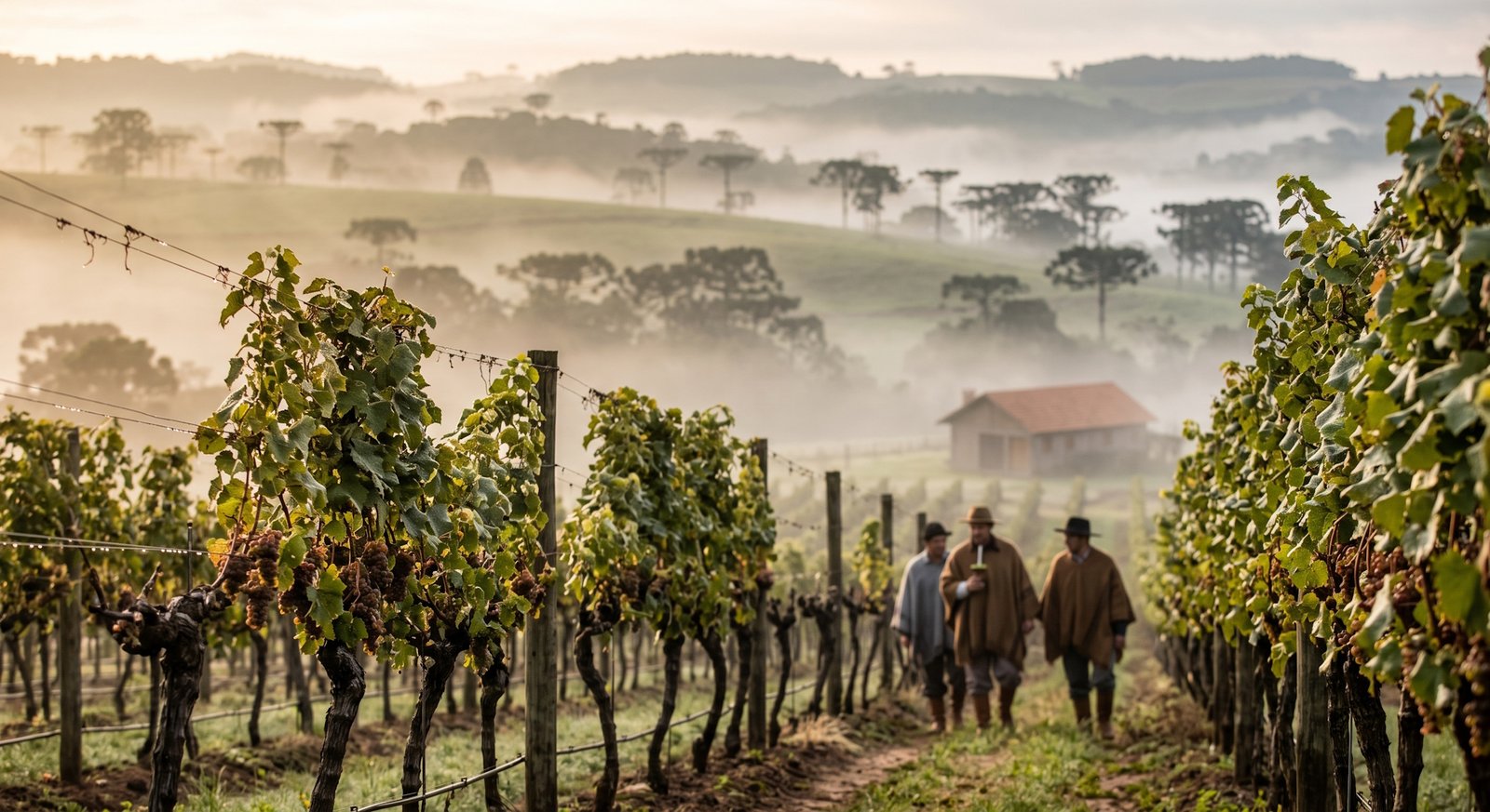 Vinhedos de Altitude na Serra Gaúcha e Pinto Bandeira onde nasce o Espumante Brasileiro Premiado
