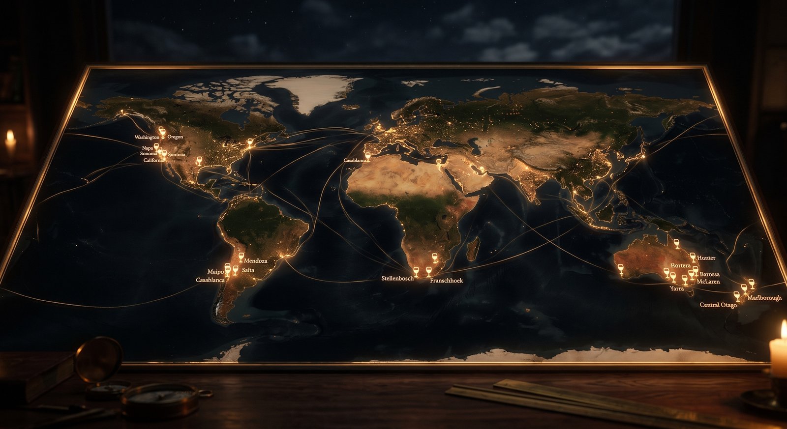 Livro Atlas Mundial do Vinho com Mapas de Terroir Internacional